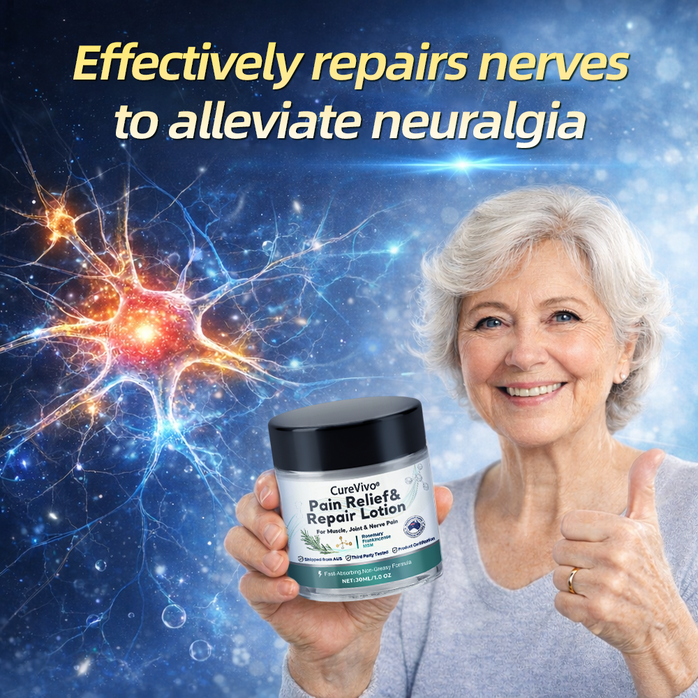 [New Year Special Offer] CureVivo® Pain Relief& Repair Lotion🤶For Muscle, Joint & Nerve Pain