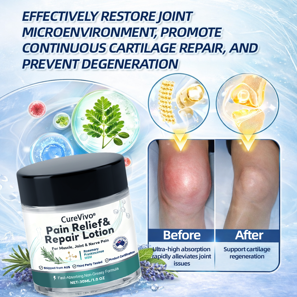 [New Year Special Offer] CureVivo® Pain Relief& Repair Lotion🤶For Muscle, Joint & Nerve Pain